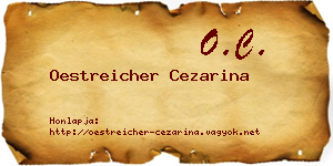Oestreicher Cezarina névjegykártya